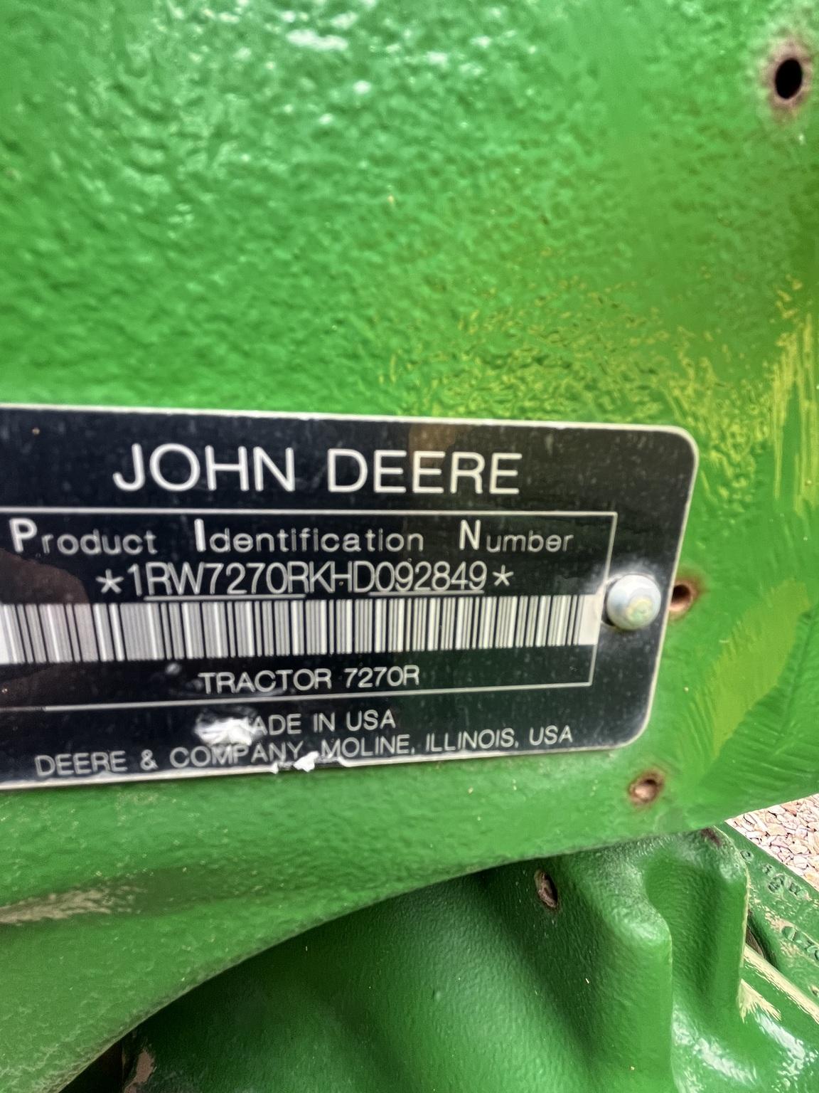 2017 John Deere 7270R Image